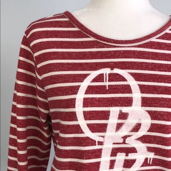 OBEY Red White Stripe Pullover - S - Picture 4 of 9